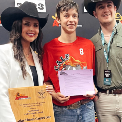 Atlas Floors Carpet One with the calf scramble winner